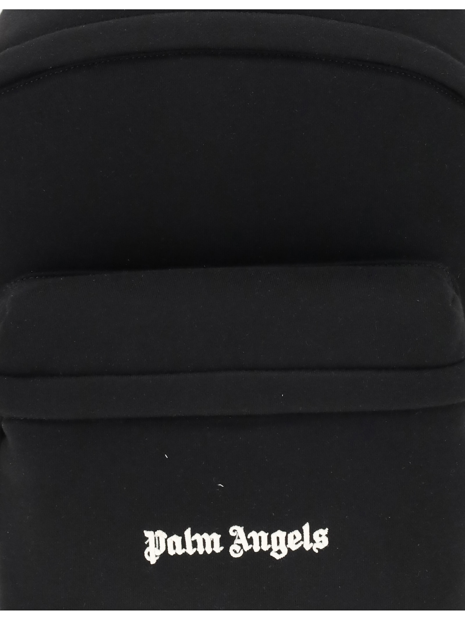 Palm Angels Versatile Backpack Featuring Adjustable Elements In Black