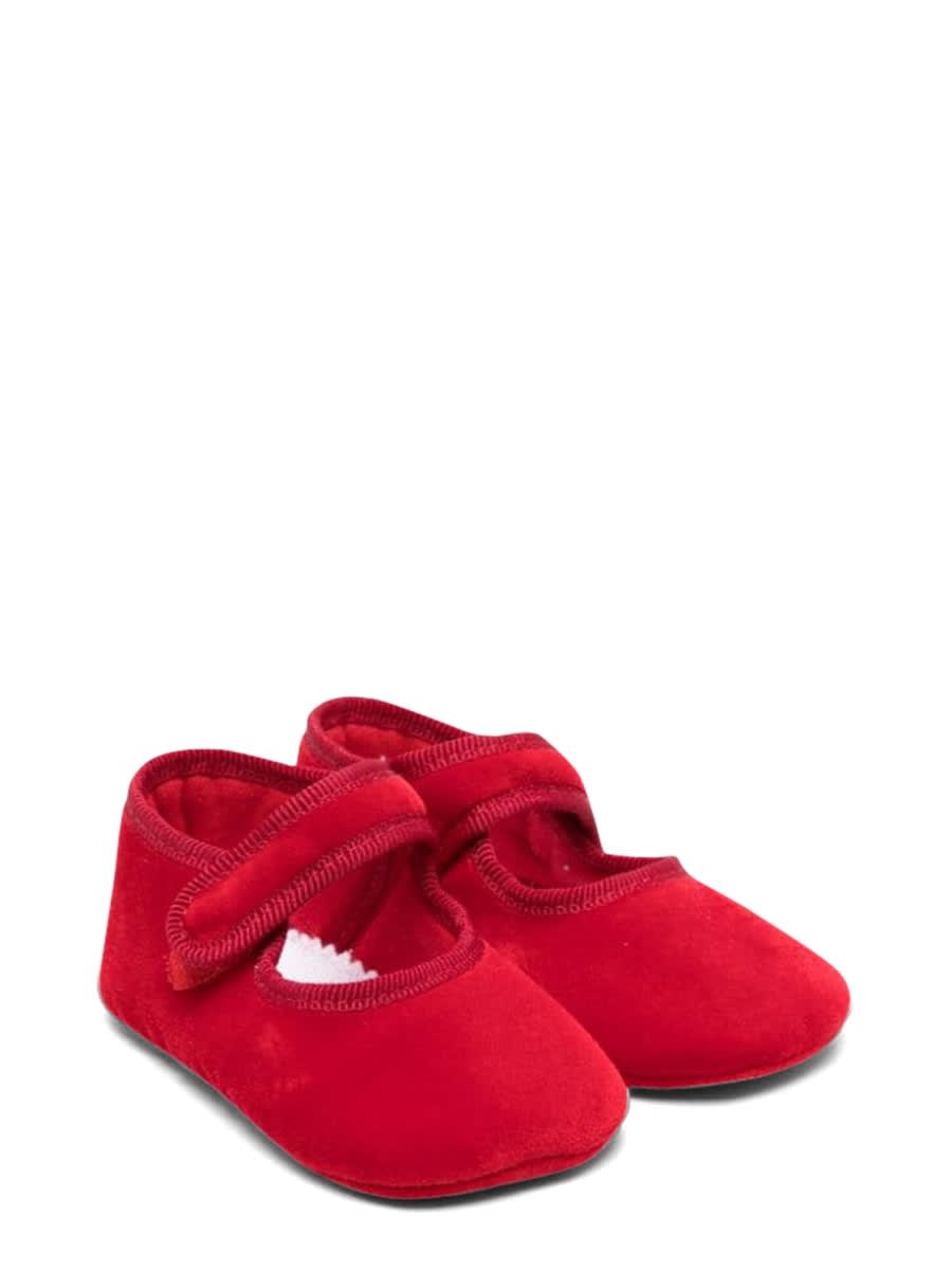 Il Gufo Kids' Cradle Shoes In Red