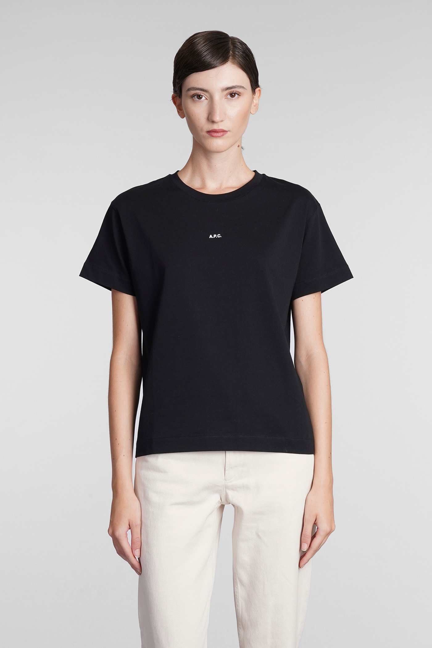 Shop Apc Jade T-shirt In Black Cotton