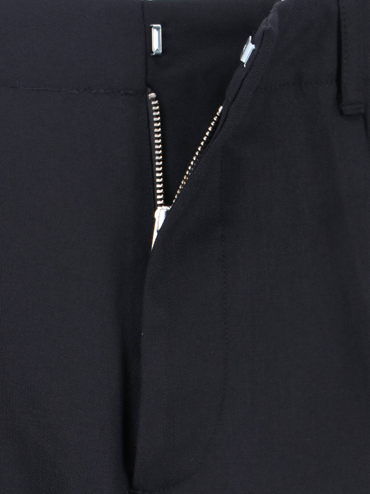 Our Legacy Tailored Black Trousers With Pleated Front And Minimalist Design In Black