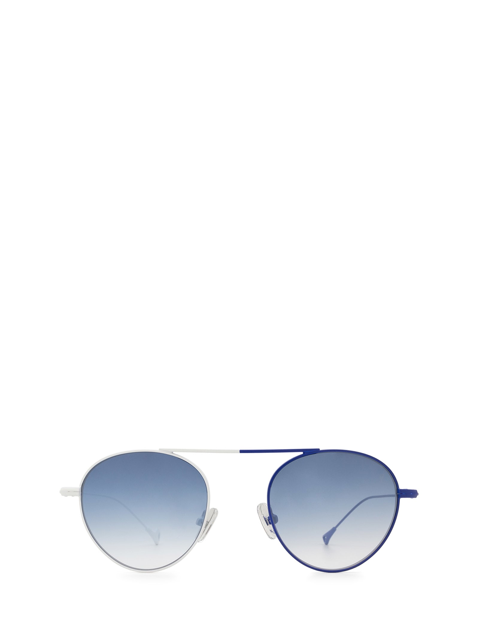 Eyepetizer En Bossa White &amp; Blue Sunglasses In White & Blue