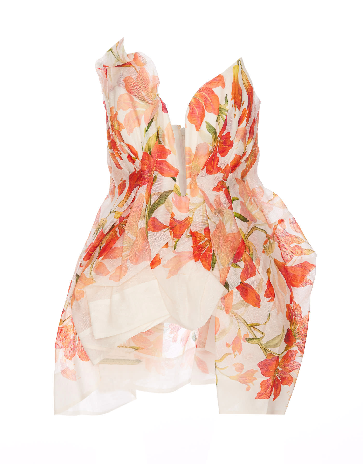 Shop Zimmermann Top Tranquillity Draped In Multicolour