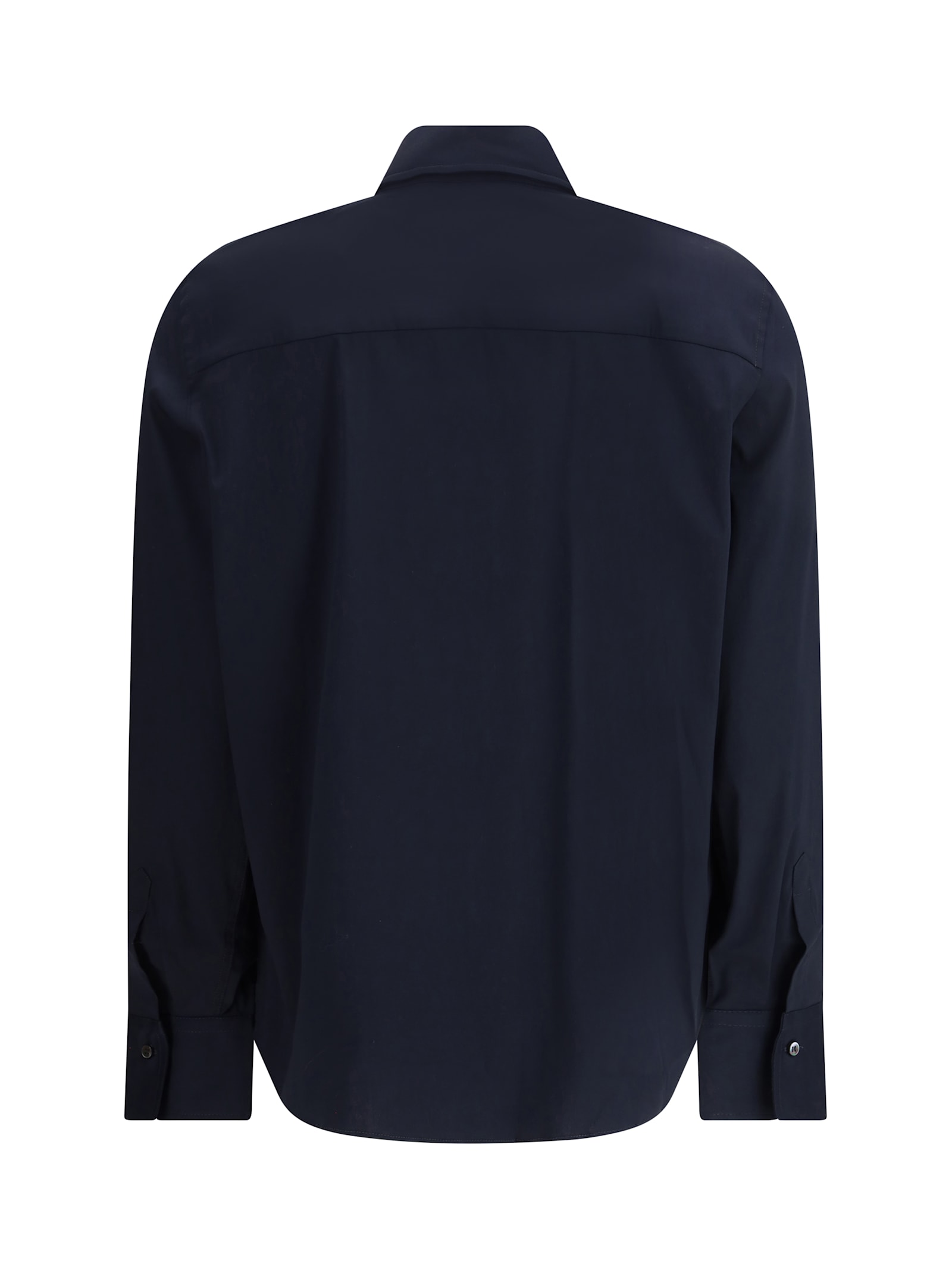 Brunello Cucinelli Shirt With Embellishments In Blue