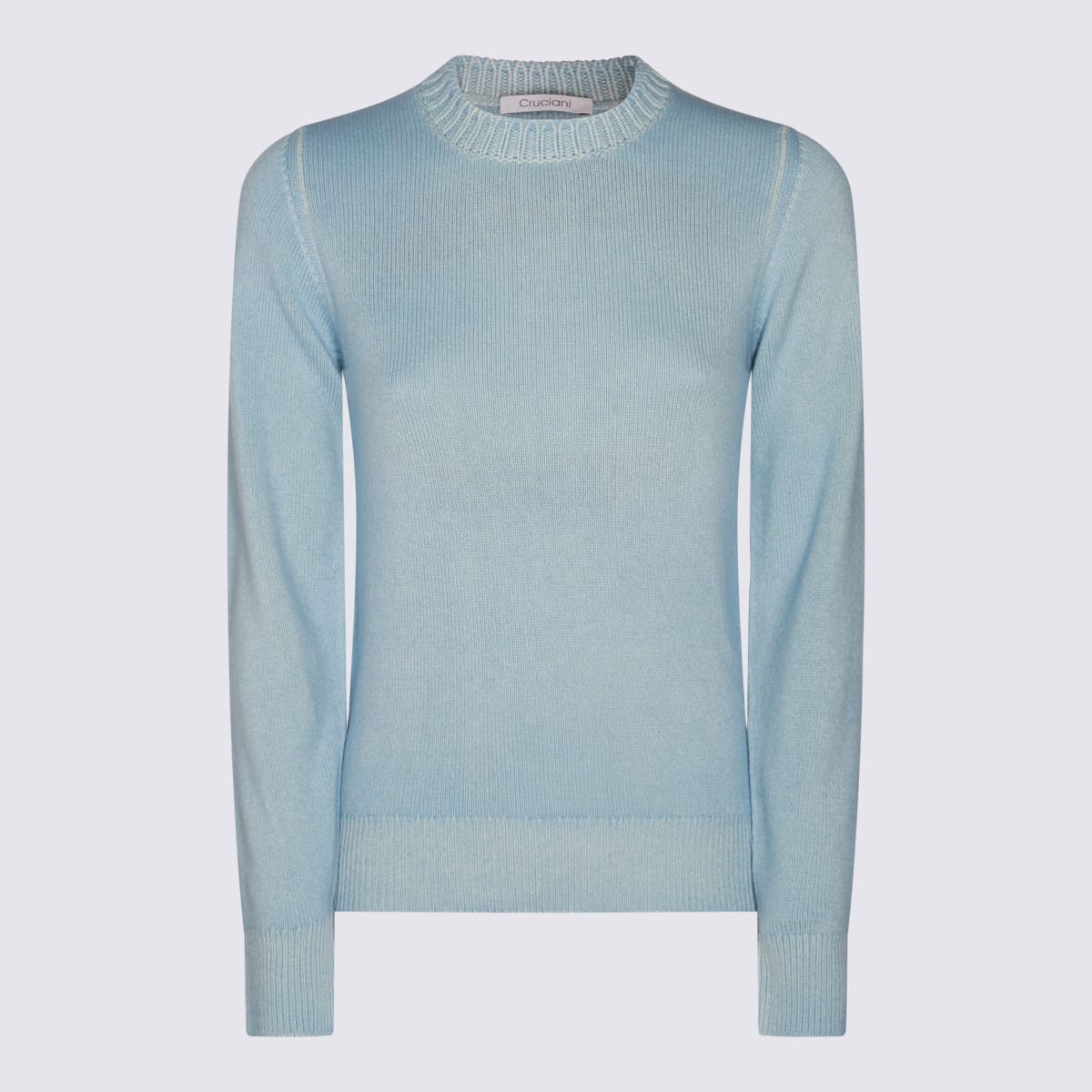 Light Blue Wool Knitwear