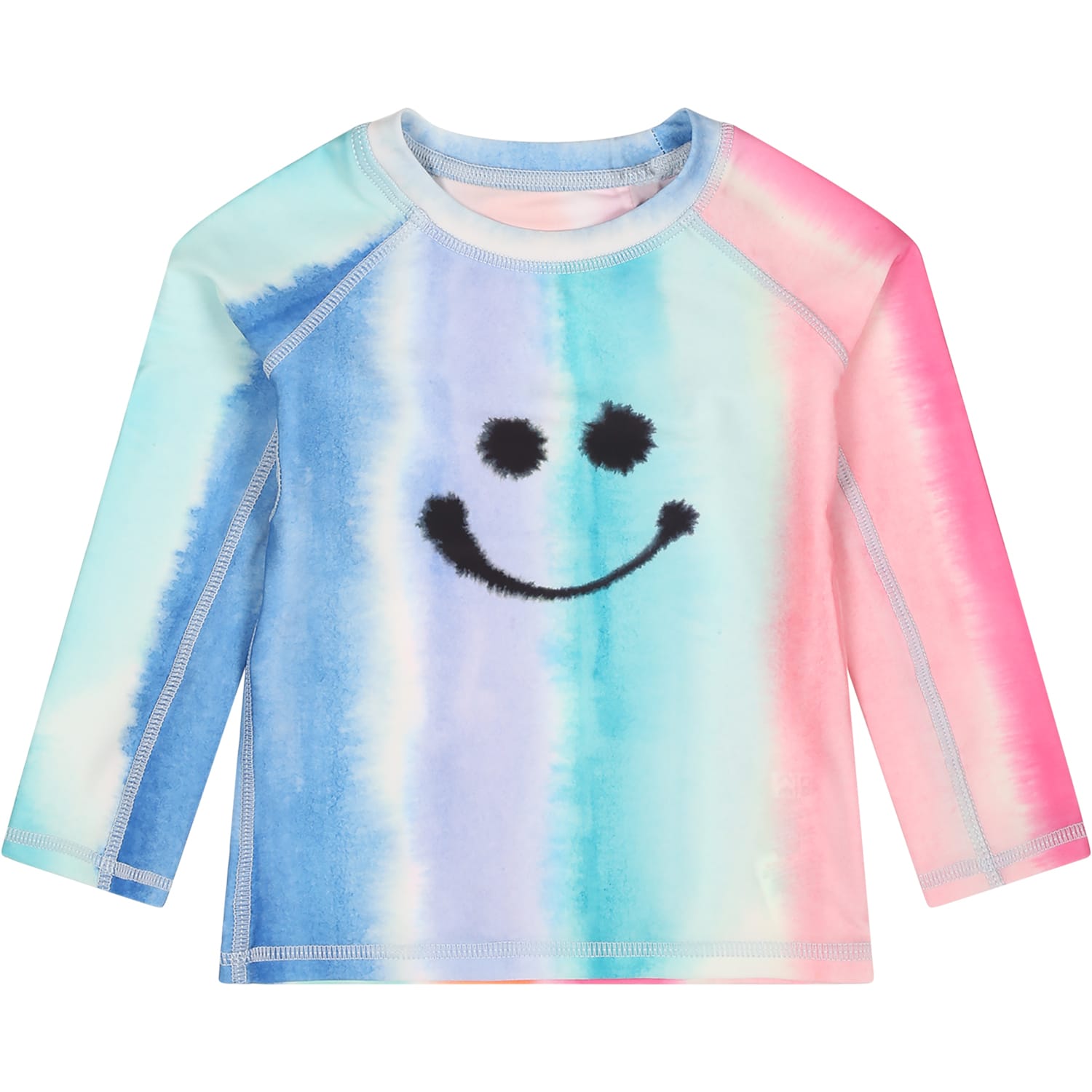 Shop Molo Multicolor T-shirt For Babykids With Smiley