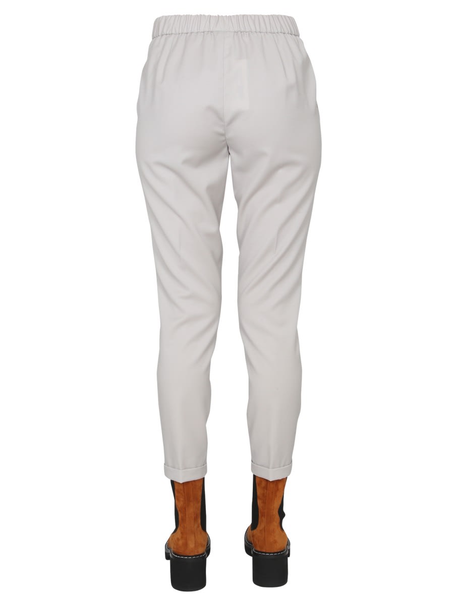 Shop Fabiana Filippi Pants With Shiny Detail In Beige