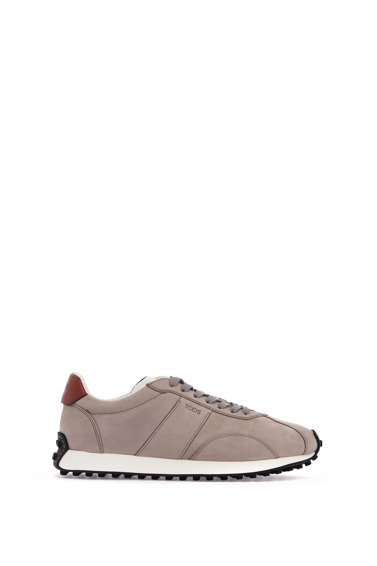 Shop Tod's Vintage Leather T Sneakers In 8 In C416(sasso Sc)+b001(bianco)+s008(bruciato Sc) (grey)