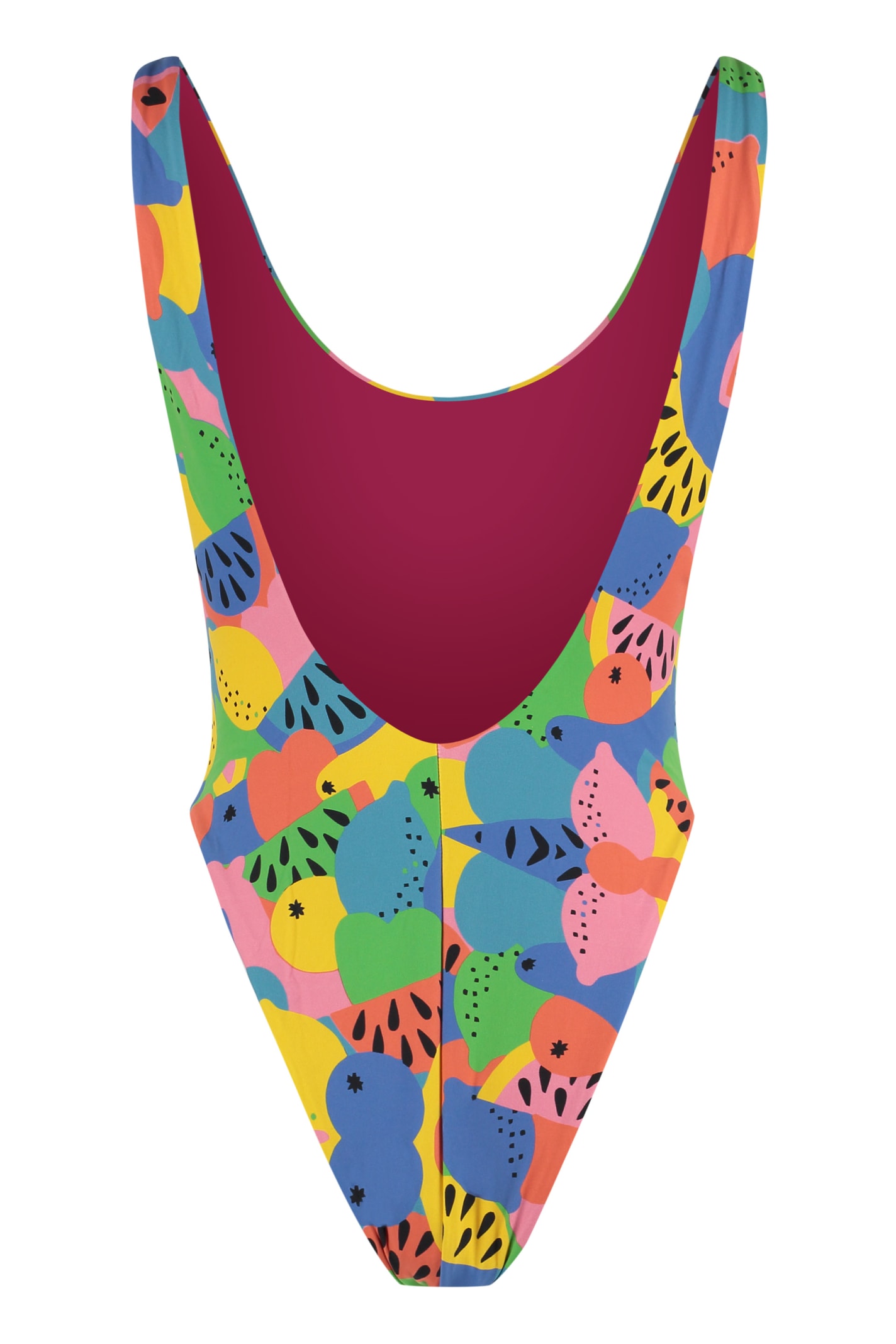 Shop Reina Olga Funky One-piece Swimsuit In Multicolor