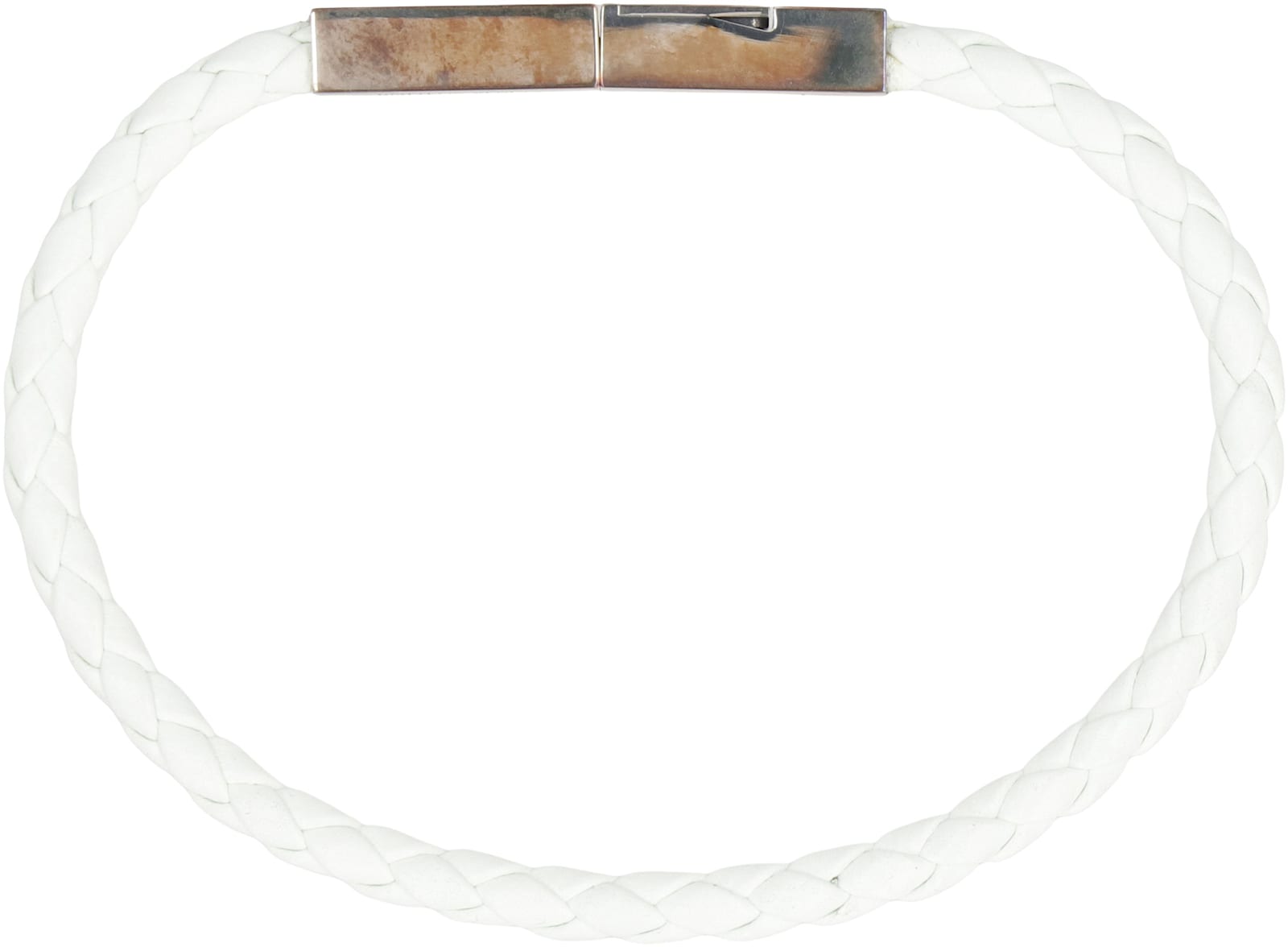 Bottega Veneta Braided Leather Bracelet In Blue