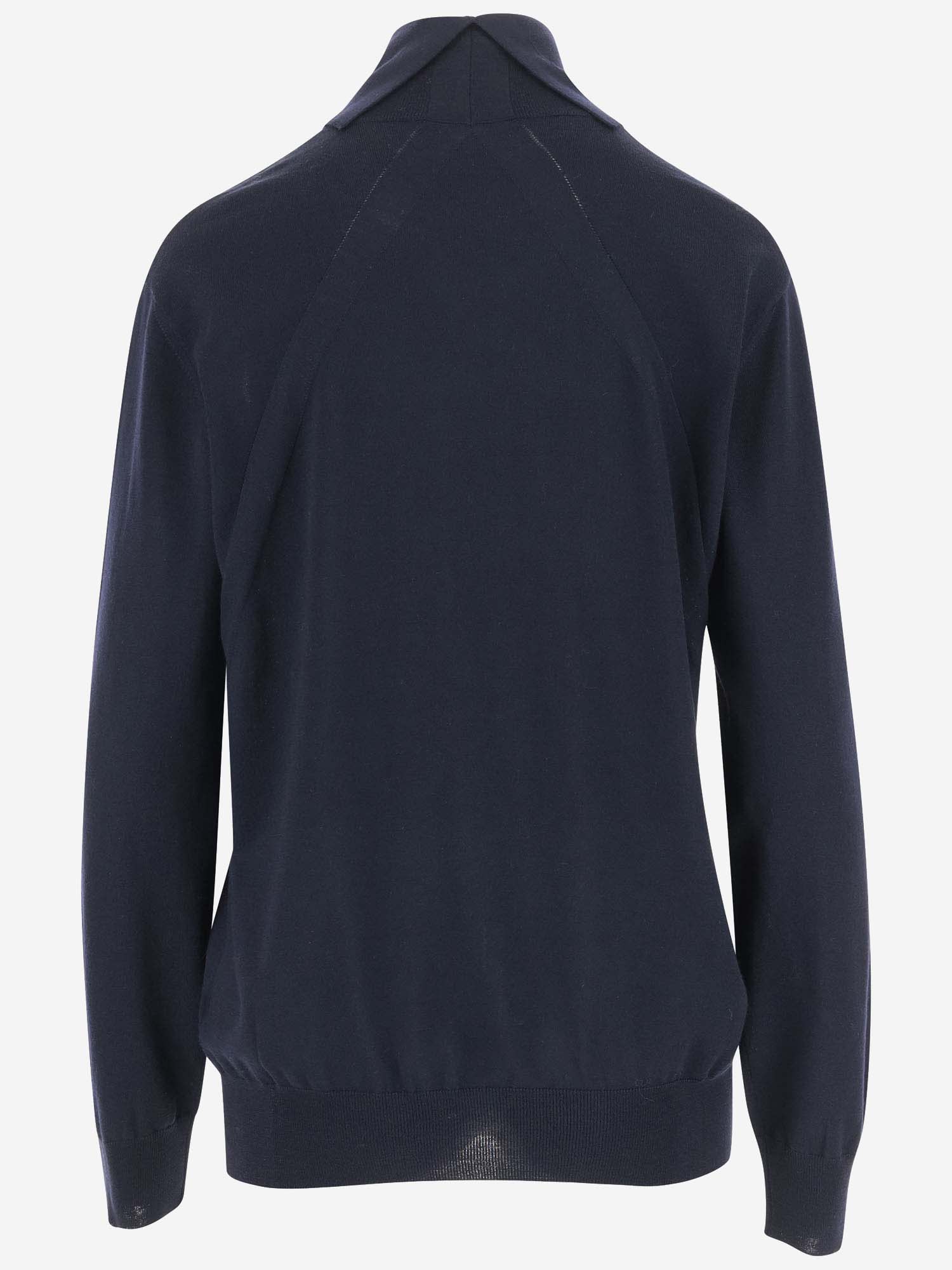 Shop Jil Sander Wool Pullover In Blue