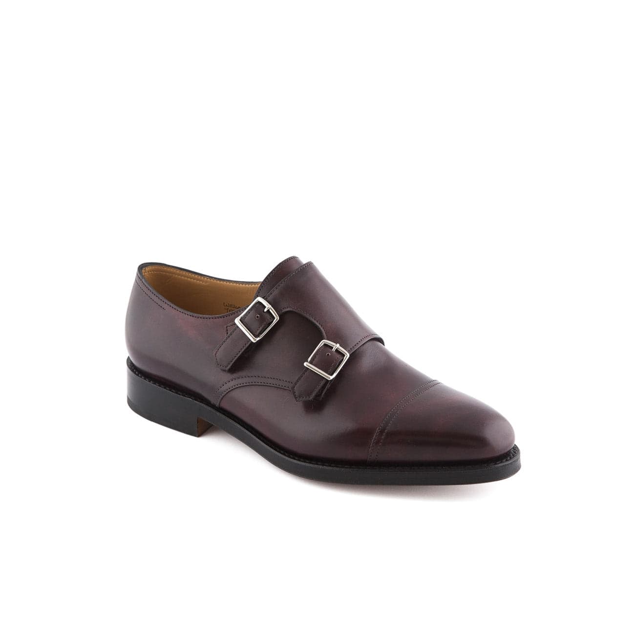 William Plum Museum Calf Monk Strap Shoe