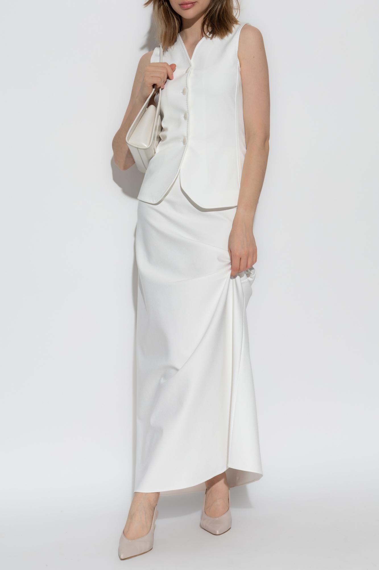 Max Mara Fornovo Vest In White