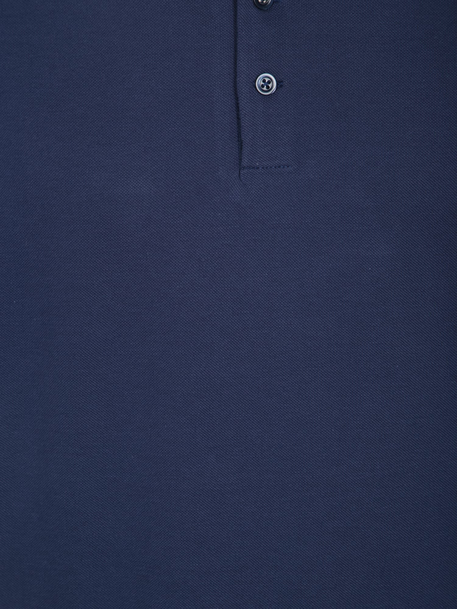 Brunello Cucinelli Contrasting-trim Cotton Polo Shirt In Blue