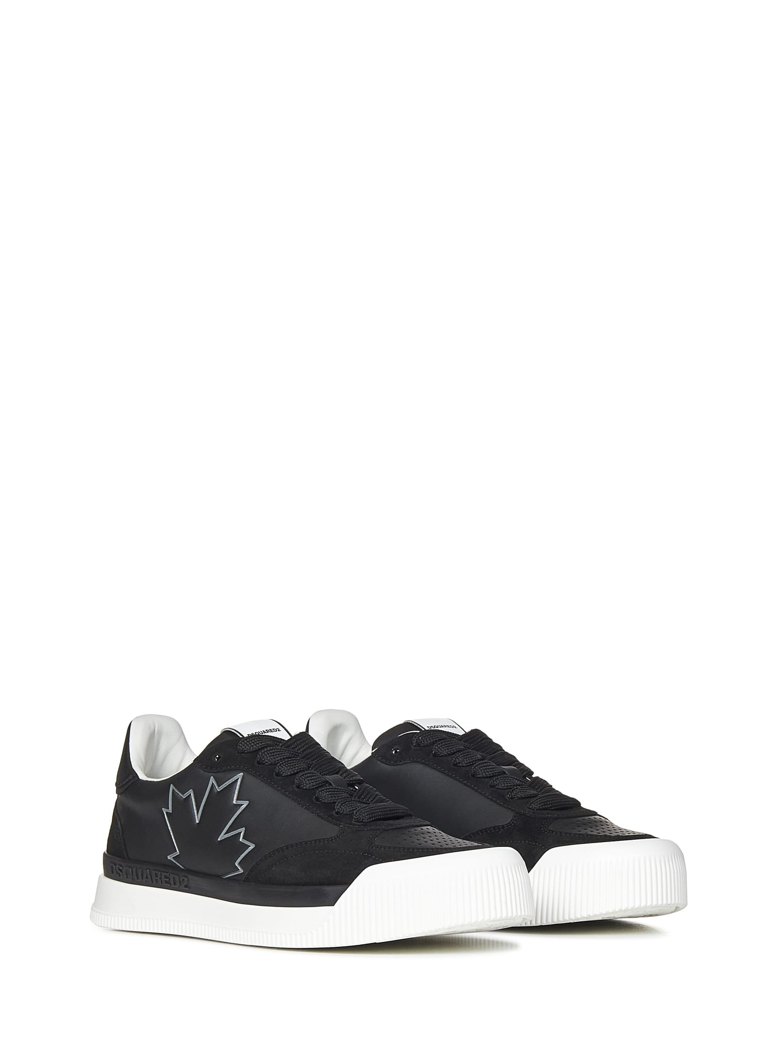 Shop Dsquared2 New Jersey Sneakers In Black