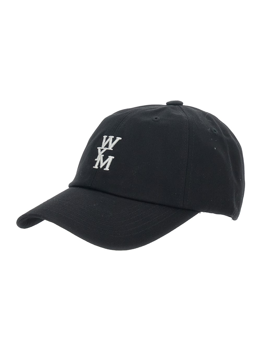 Wooyoungmi Black Baseball Cap With Logo On The Front And Logo Lettering On The Rear In Cotton Man In Black