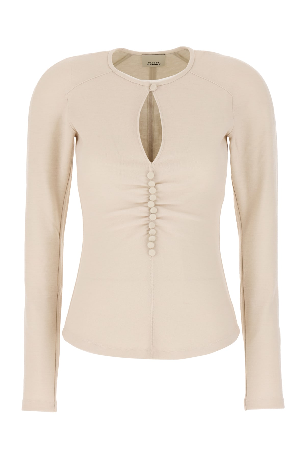 Shop Isabel Marant Cappuccino Viscose Blend Top In 90be