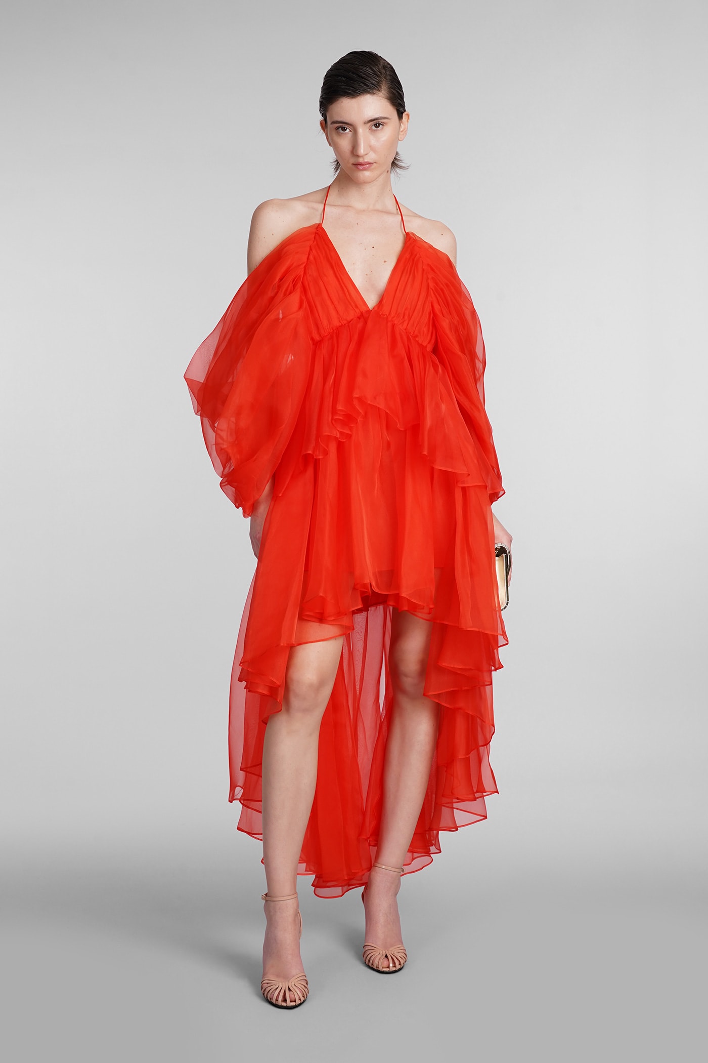 Shop Zimmermann Dress In Red Silk