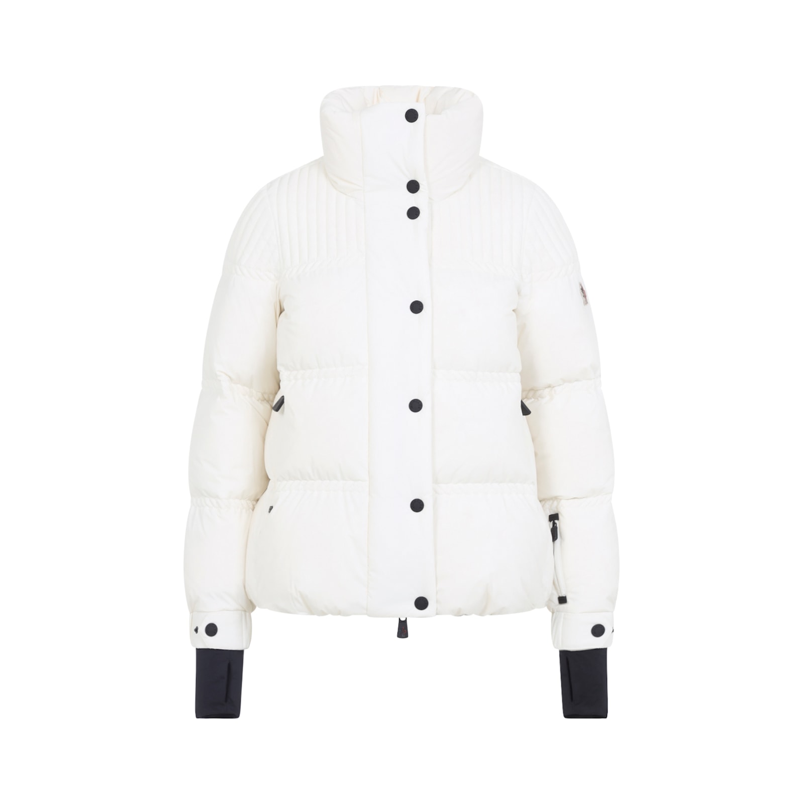 Moncler Anglin Padded Jacket With Logo-patch In White