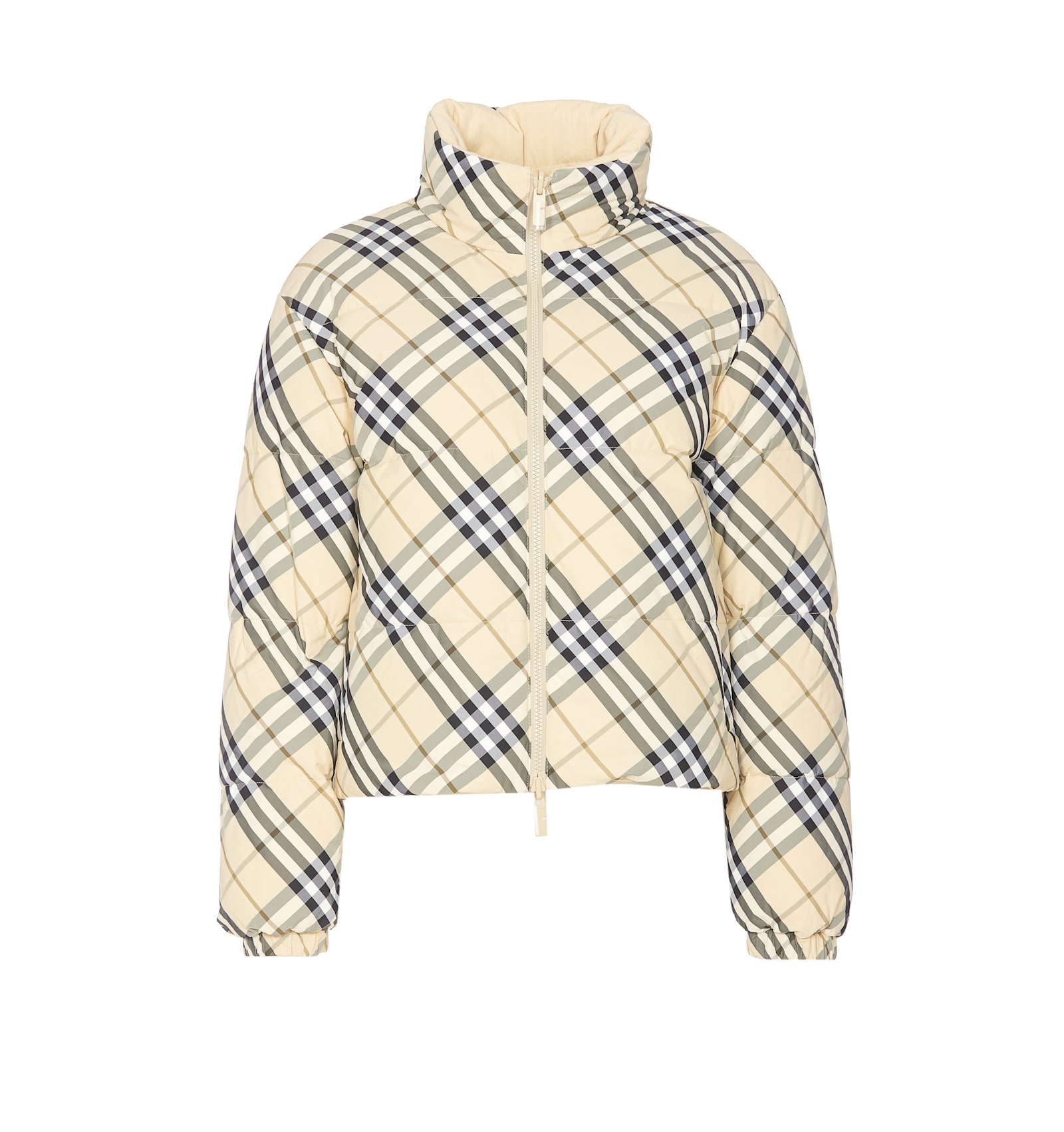 BURBERRY CHECK REVERSIBLE DOWN JACKET 