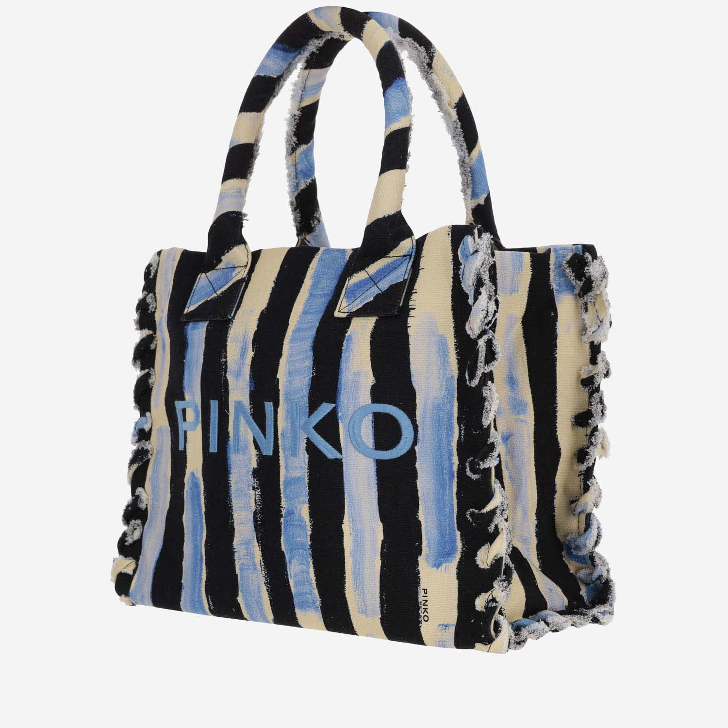 Shop Pinko Tote Bag With Embroidered Logo