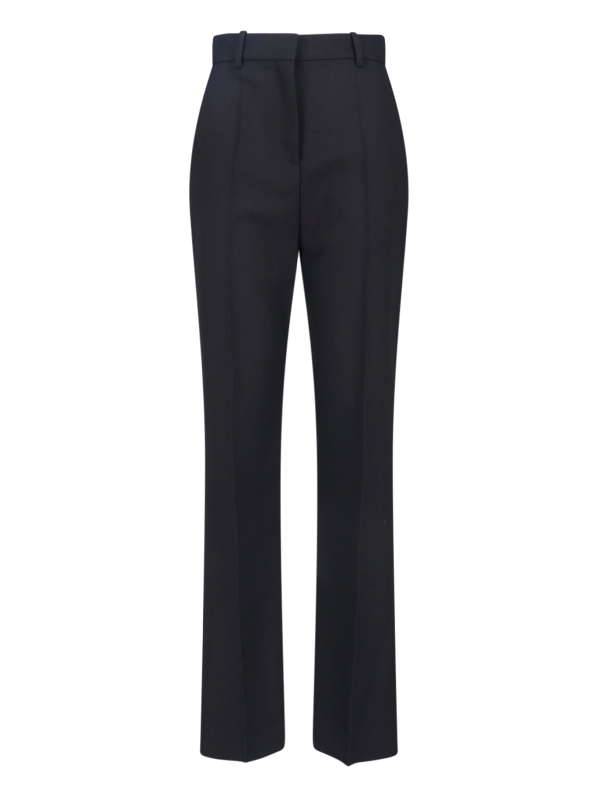 Calvin Klein Straight Leg Trousers With Belt Loops And Pockets In Black