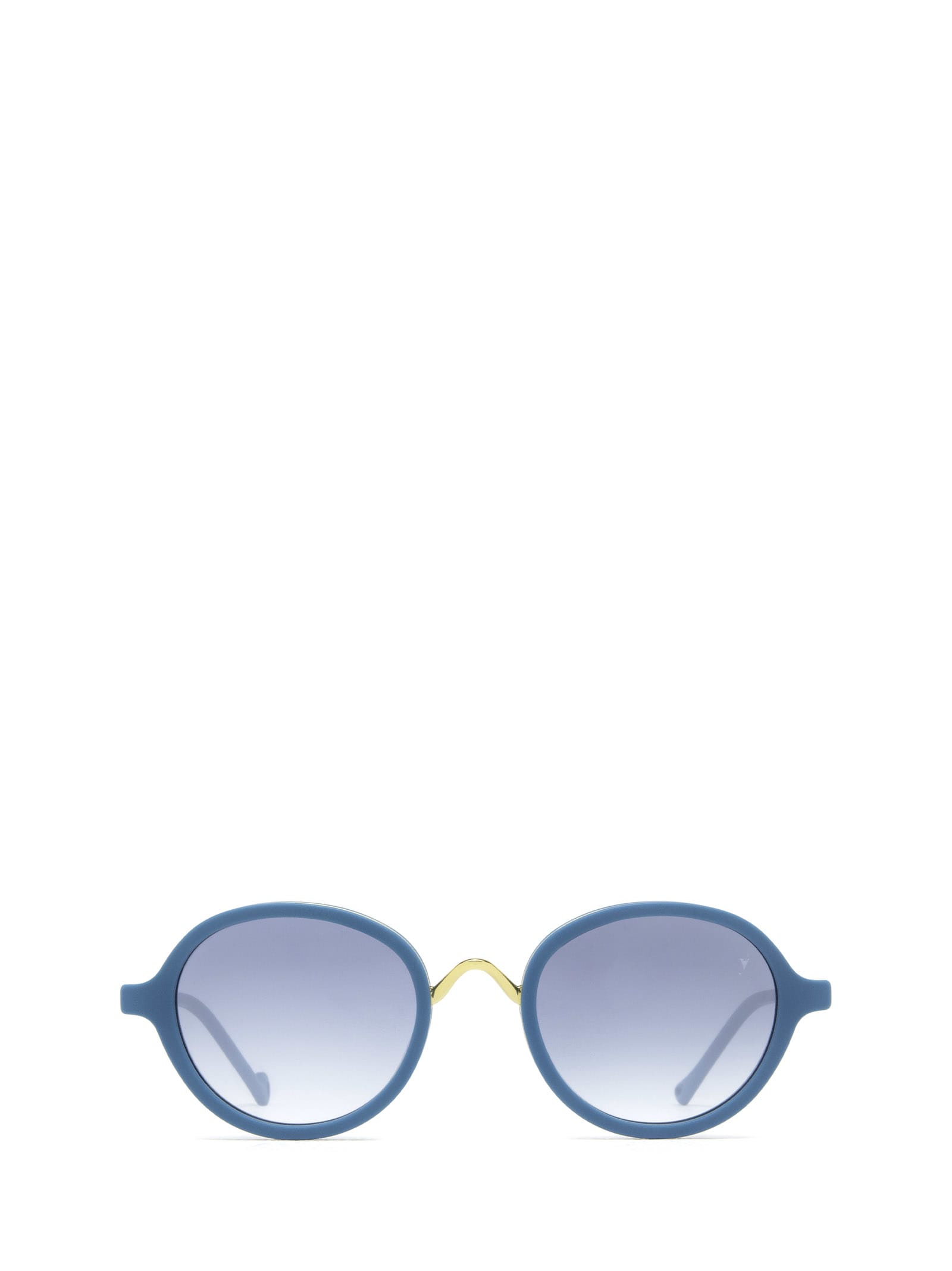 Eyepetizer Des Art Petrol Blue Matt And Gold Unisex Sunglasses