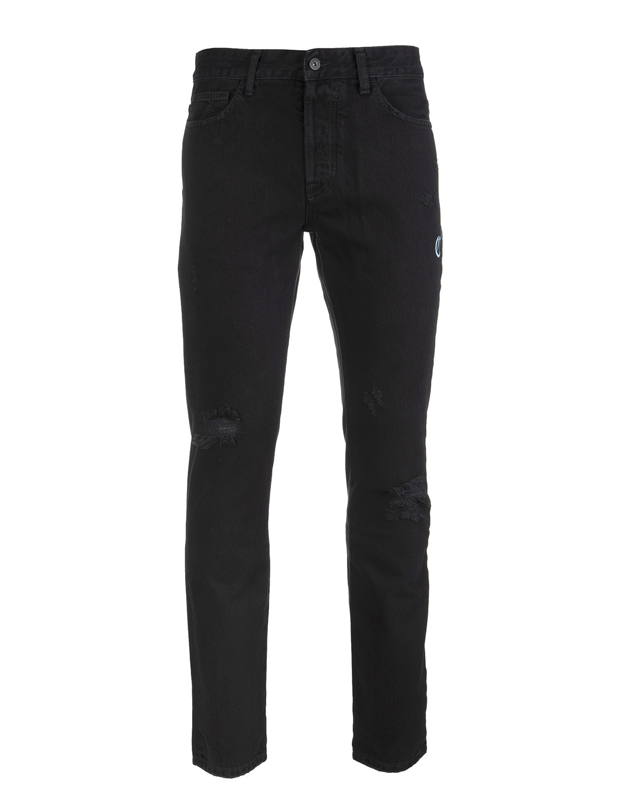 Marcelo Burlon Man Jeans In Black Denim