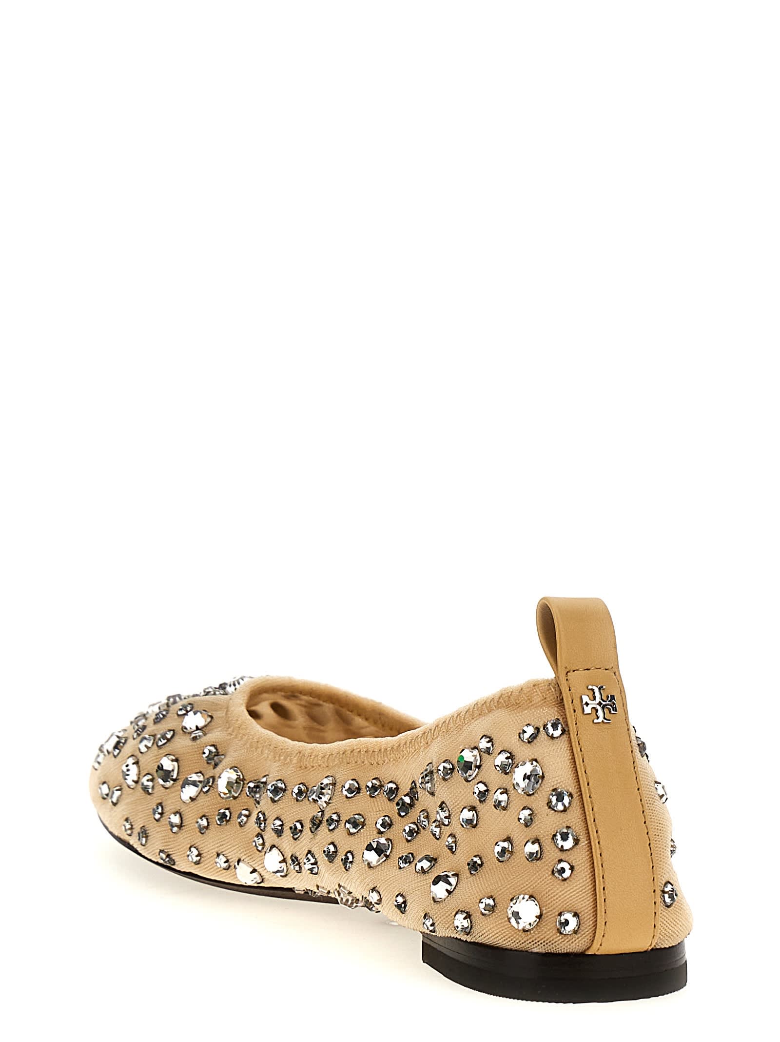 TORY BURCH CRYSTAL BALLET FLATS