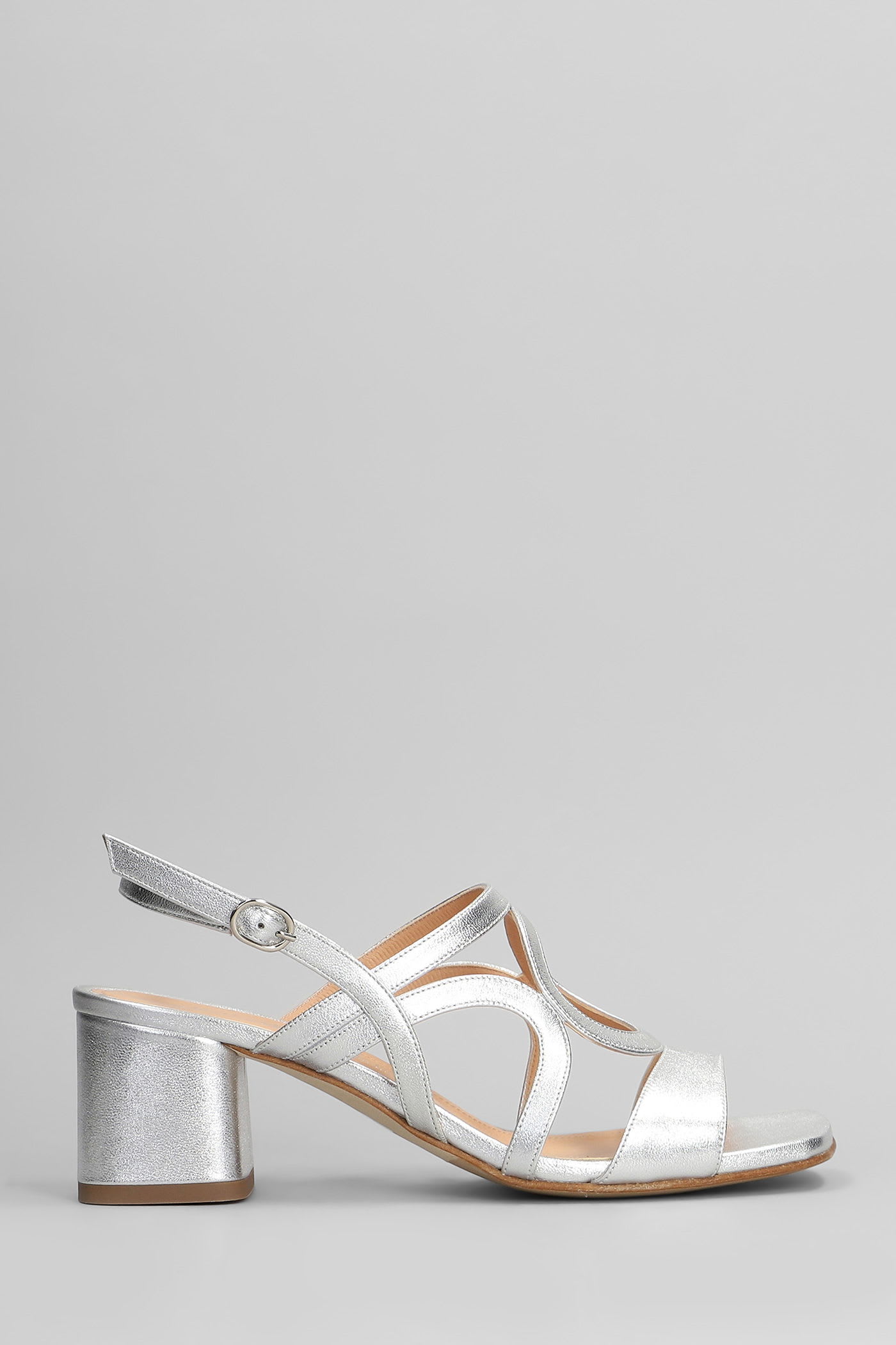 Pumps In Silver Leather