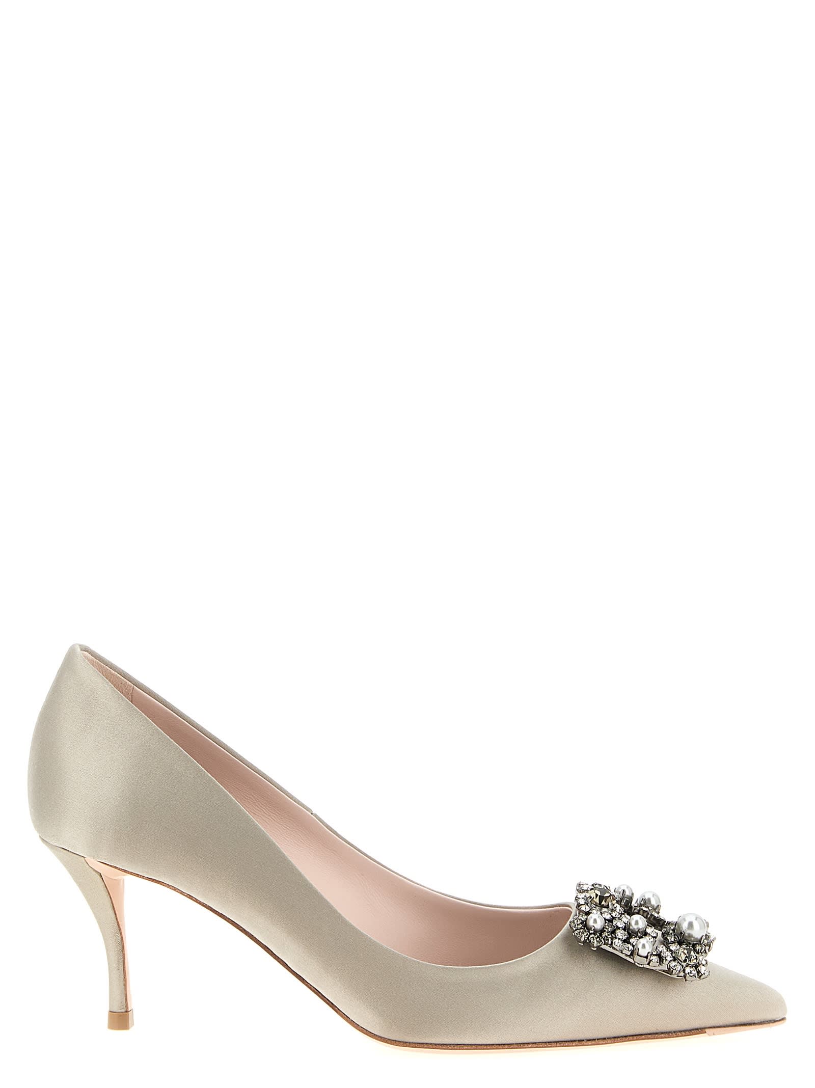 Roger Vivier flower Strass Pumps