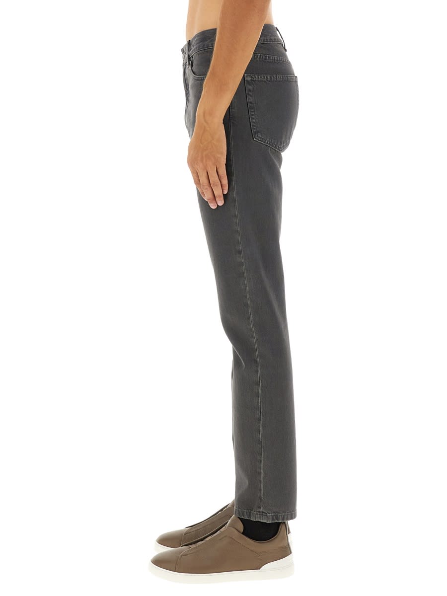 Zegna Denim Pants In Black