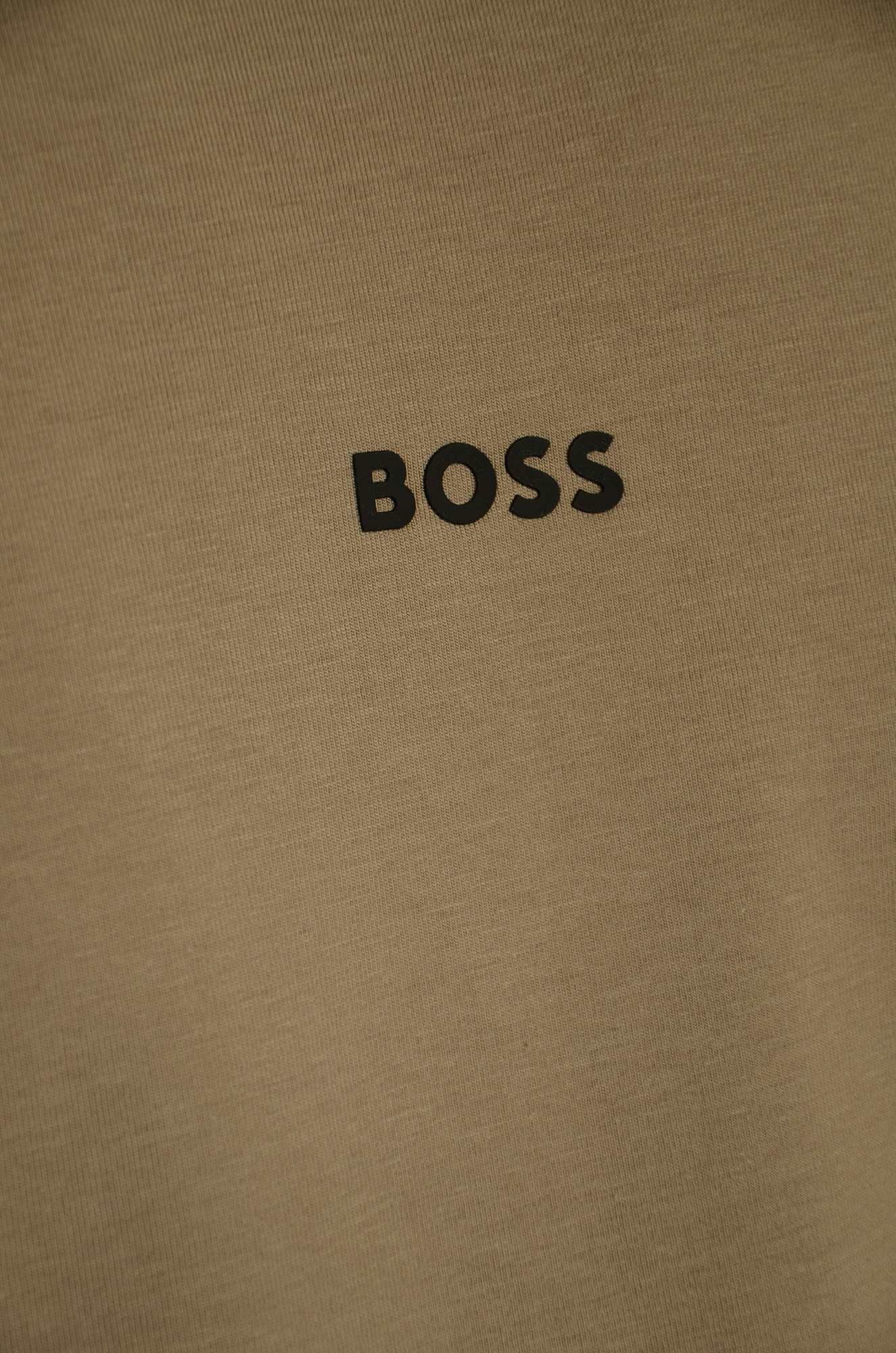 Shop Hugo Boss Logo Classic T-shirt In Open Brown
