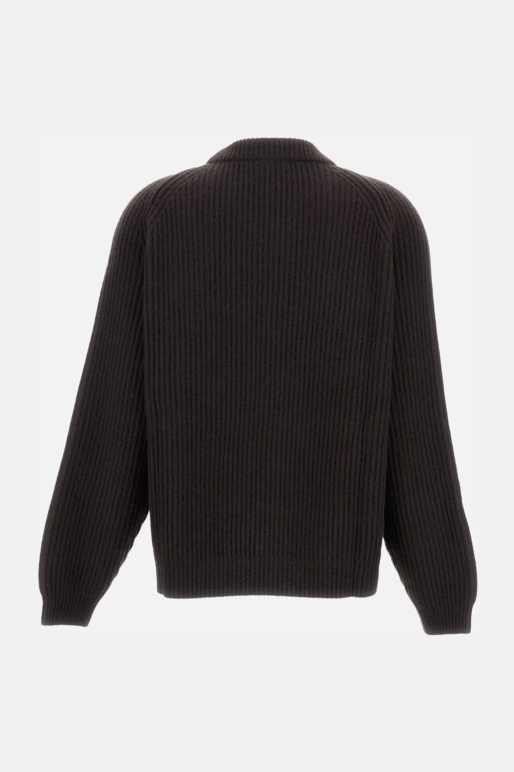 Dušan Ribbed Reglan Sweater In Gray