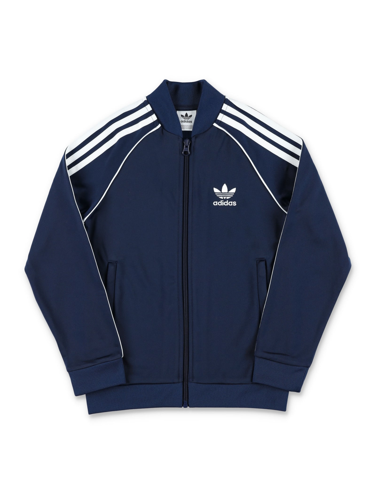 Shop Adidas Originals Track Top Jacket In Blue