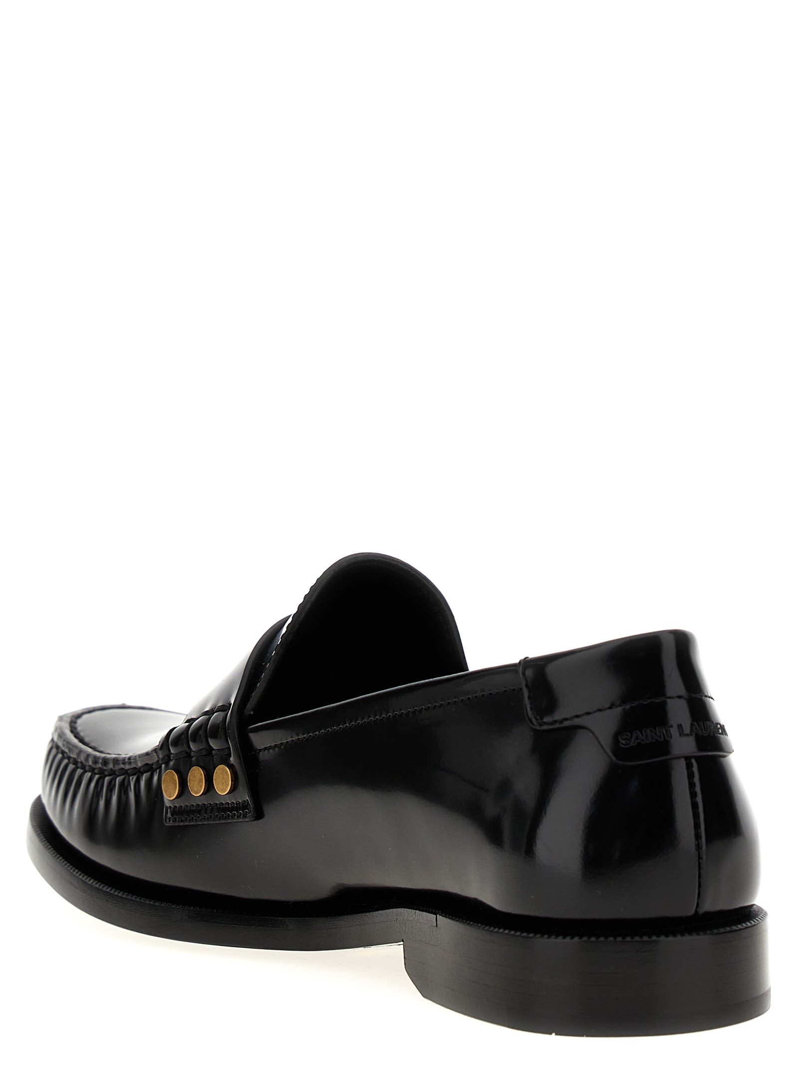 Shop Saint Laurent Le Loafer Loafers In Black