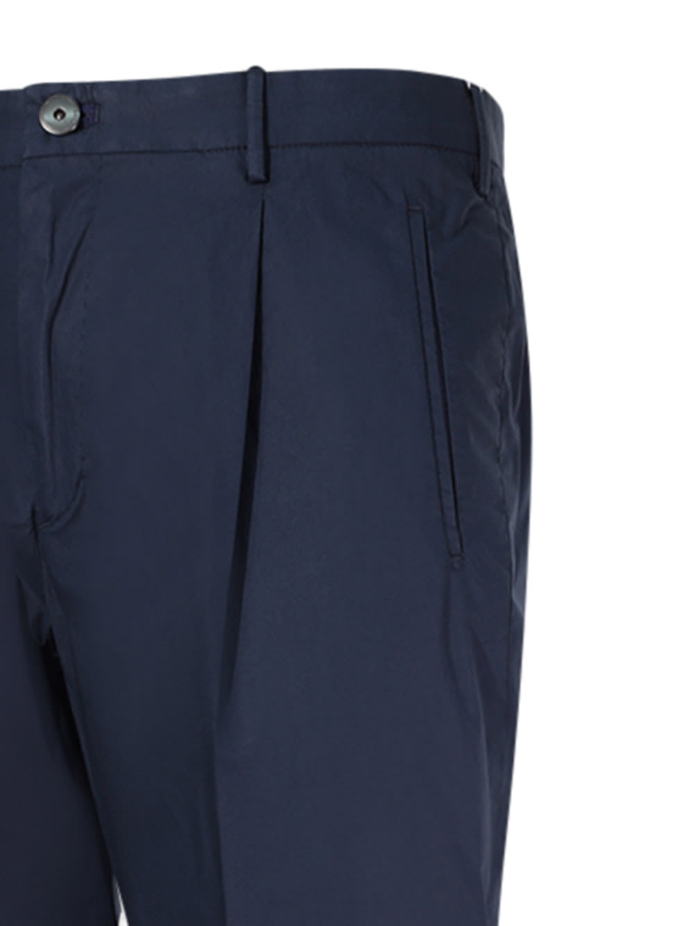 Shop Incotex Red Trousers With Pleats  In Blue