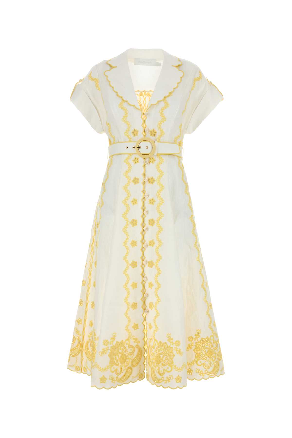 Embroidered Linen Lucky Dress