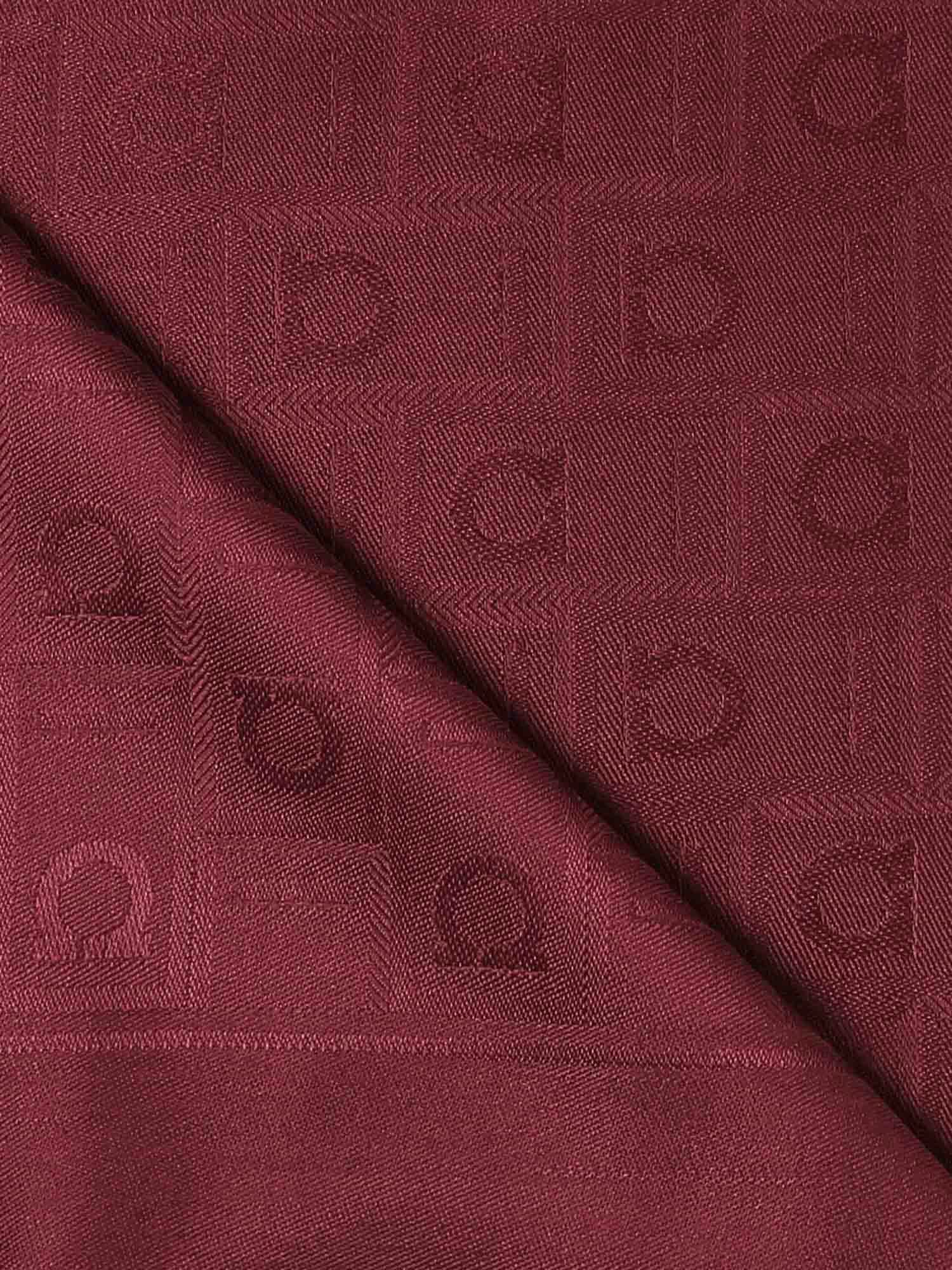 Ferragamo Monogram Stole In Burgundy