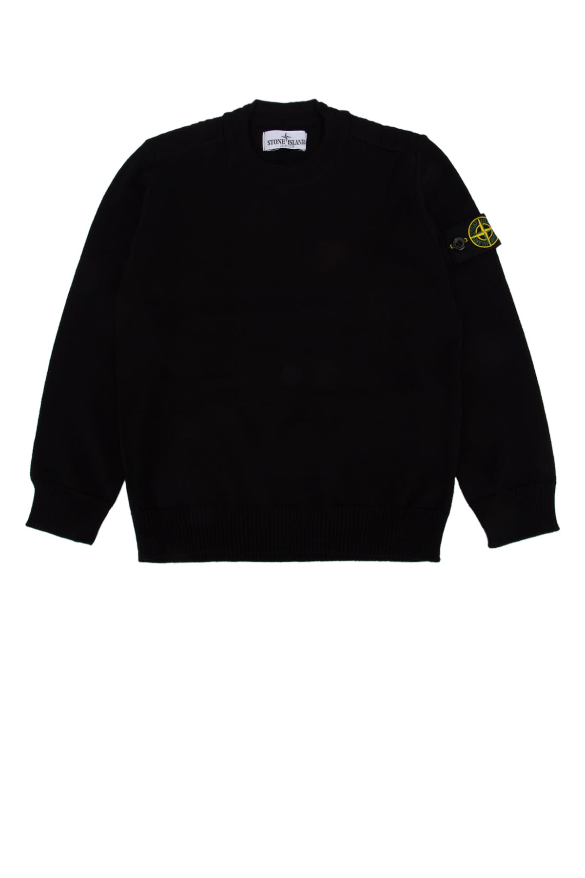 Stone Island Sweater Junior Kids Color Black In Black