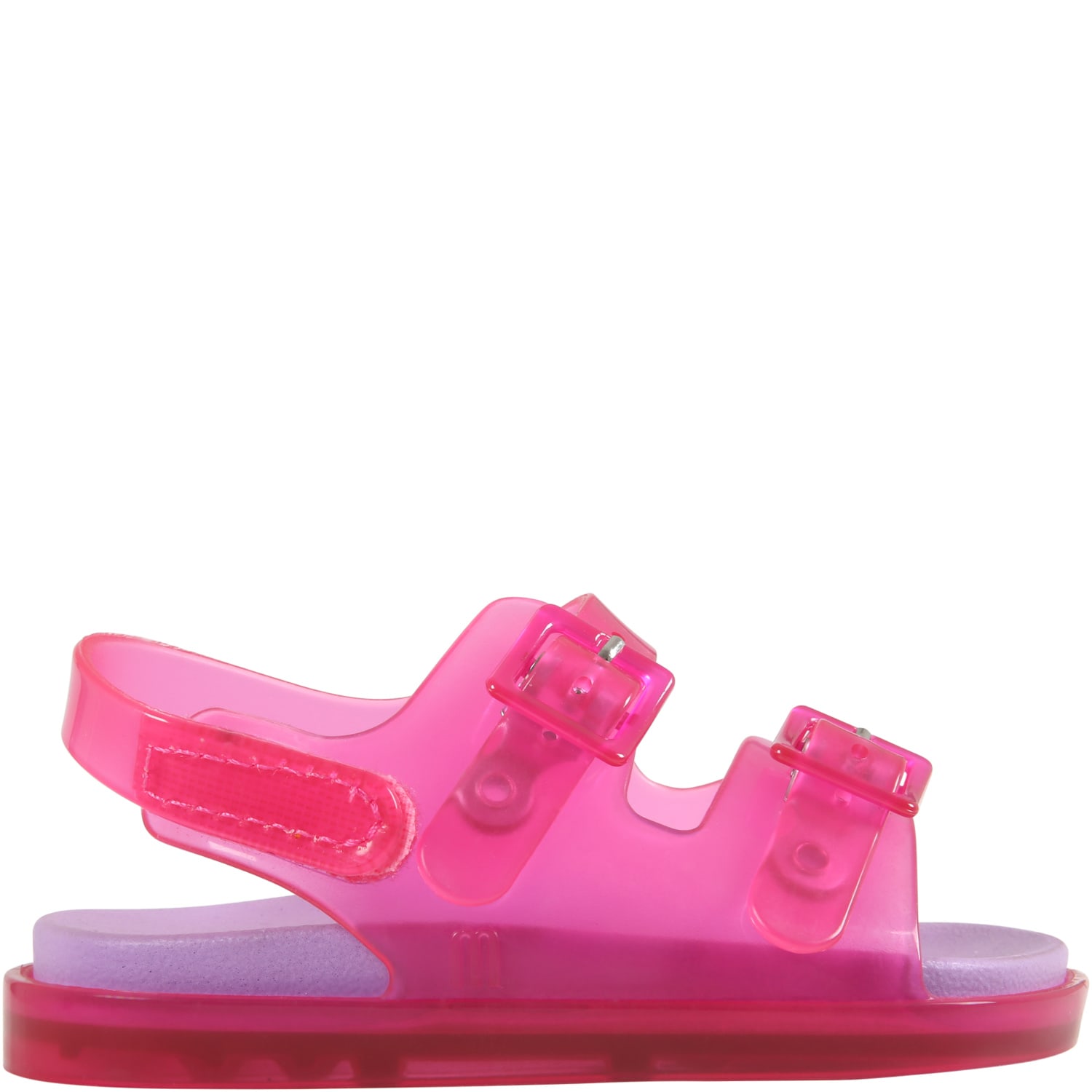 Melissa Fuchsia Sandals For Girl With Logo