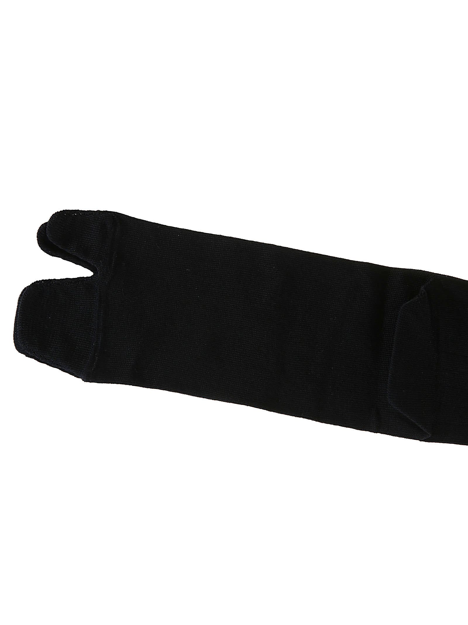 Shop Maison Margiela Two-toe Socks In Black