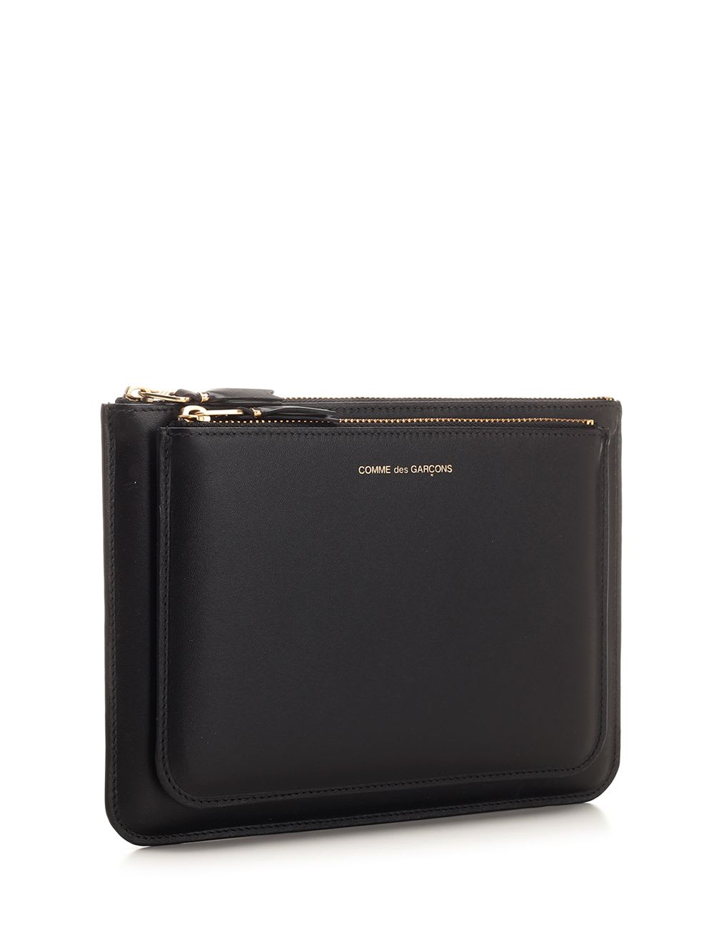 COMME DES GARÇONS BLACK LEATHER POUCH 