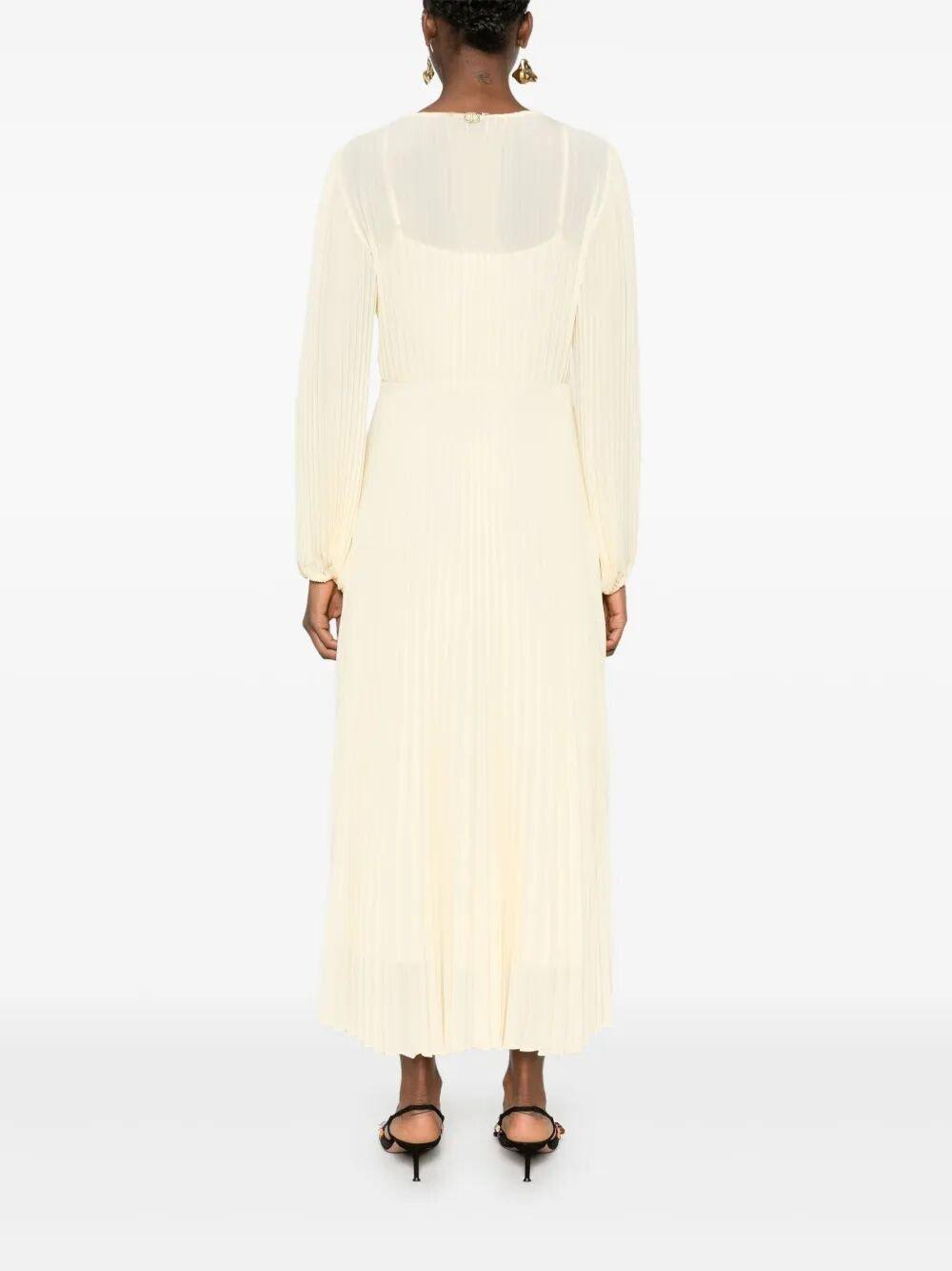 Shop Twinset Pleated Wrap Dress