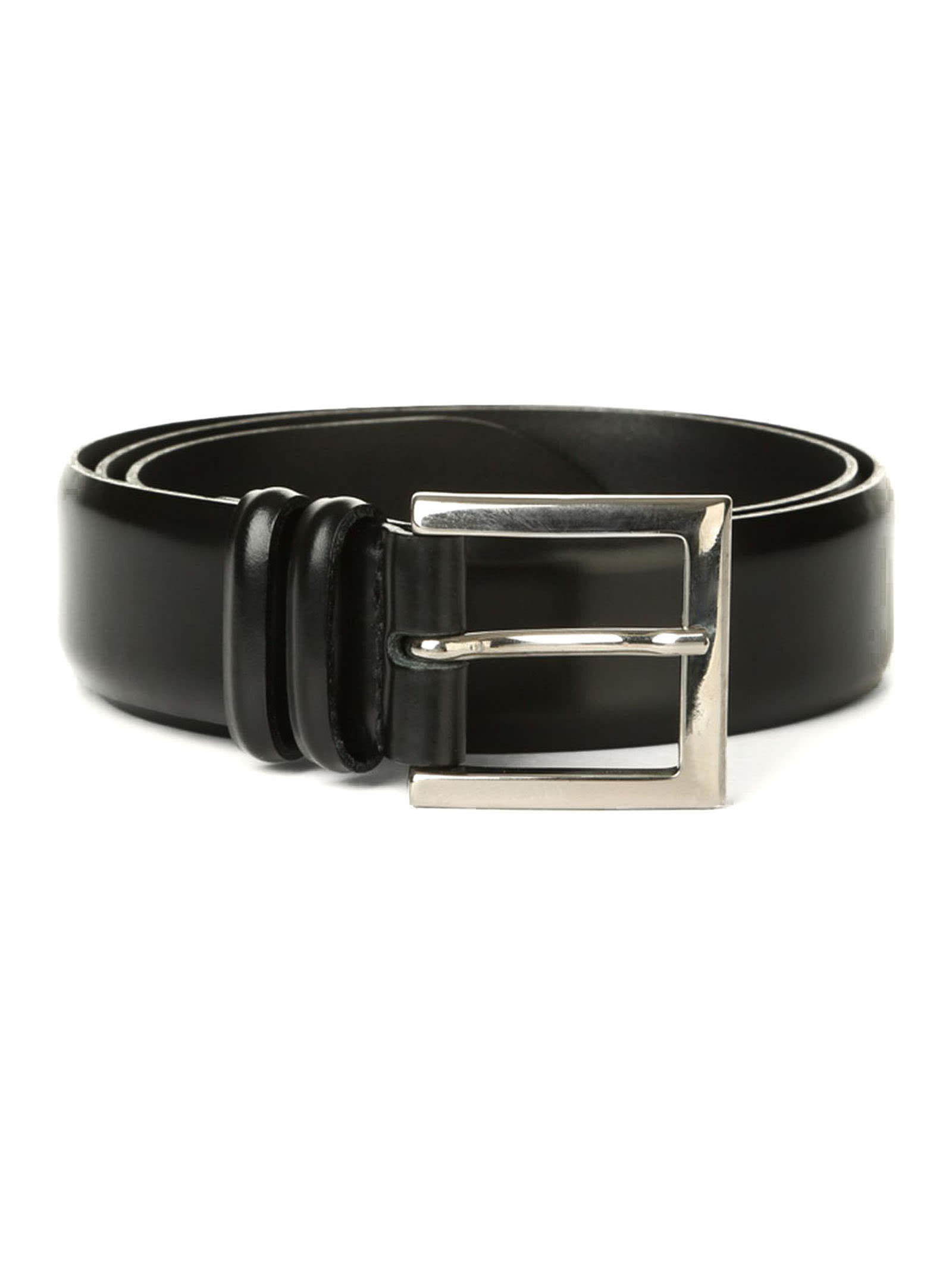 Orciani Black Calf Classic Leather Belt