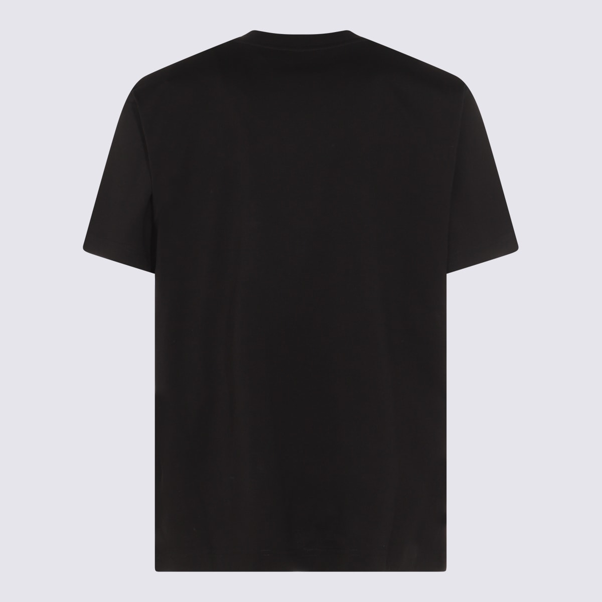 Moschino Printed Organic Cotton Jersey T-shirt In Black