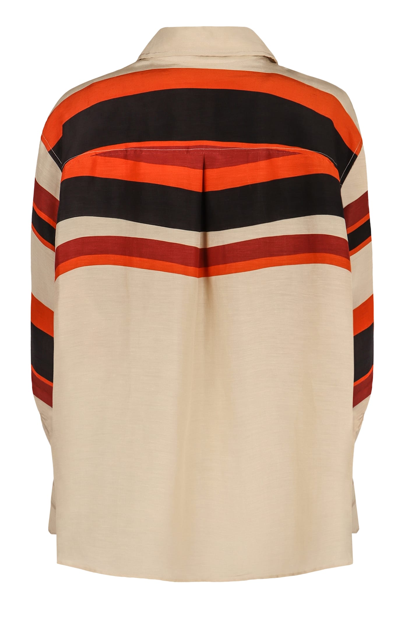 Shop Raquel Diniz Viscose Shirt In Beige