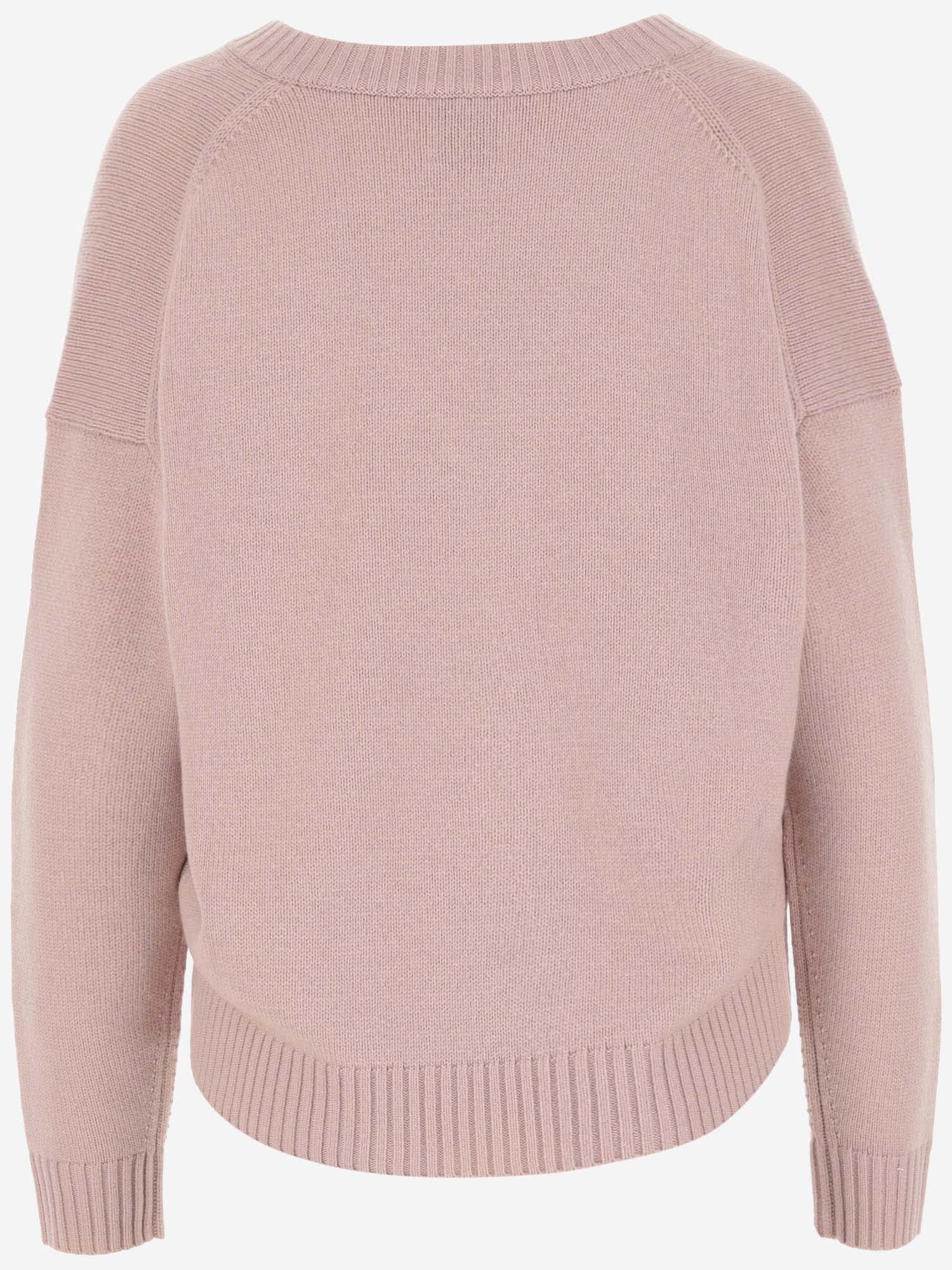 Shop Allude Wool And Cashmere Sweater In Pink