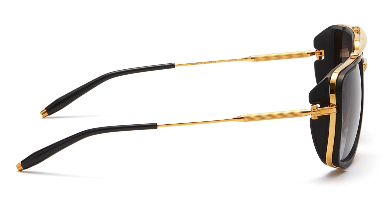 Akoni Stargazer - Yellow Gold / Matte Black Sunglasses In Black