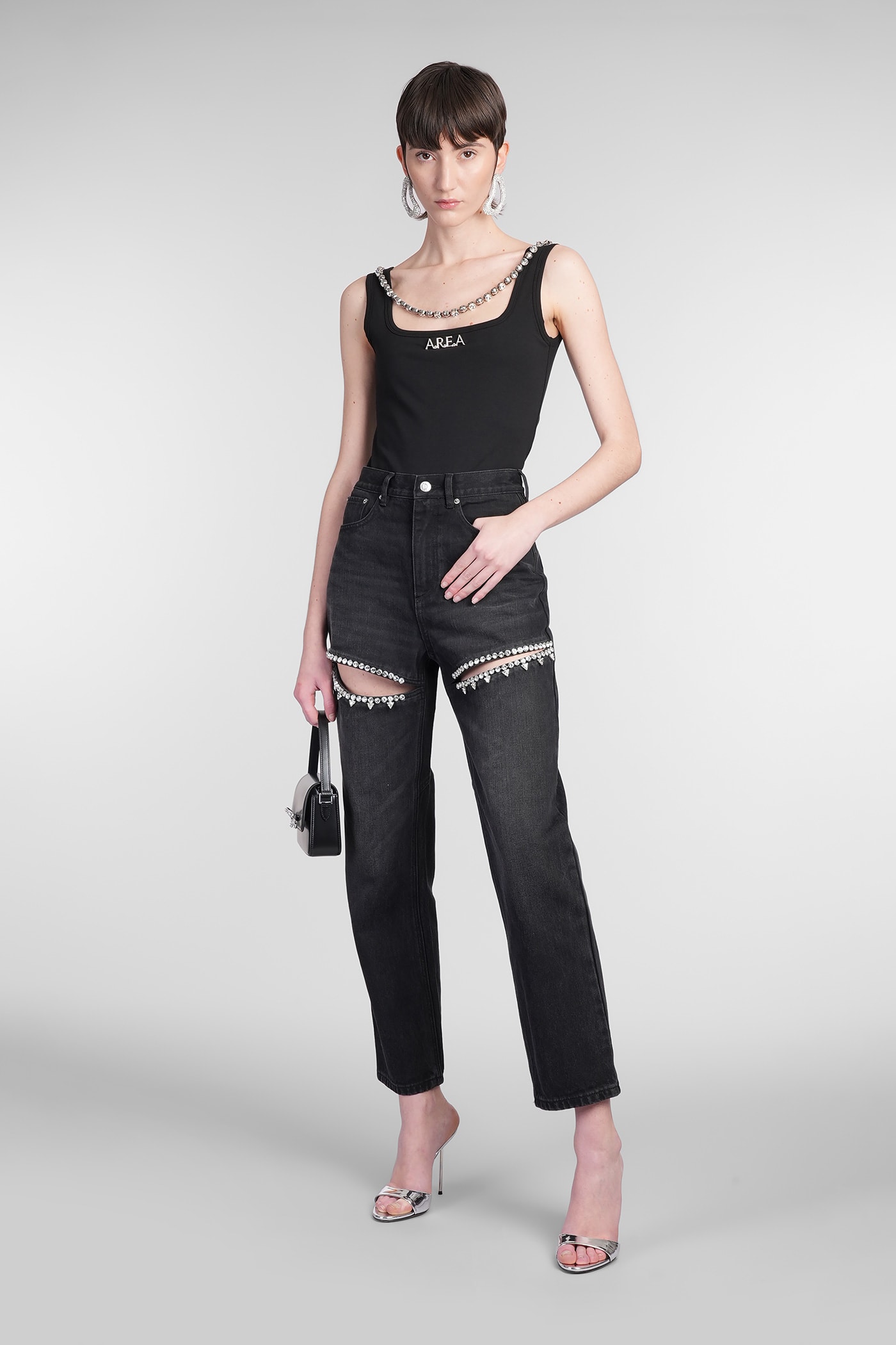 Area Topwear In Black Cotton In Black