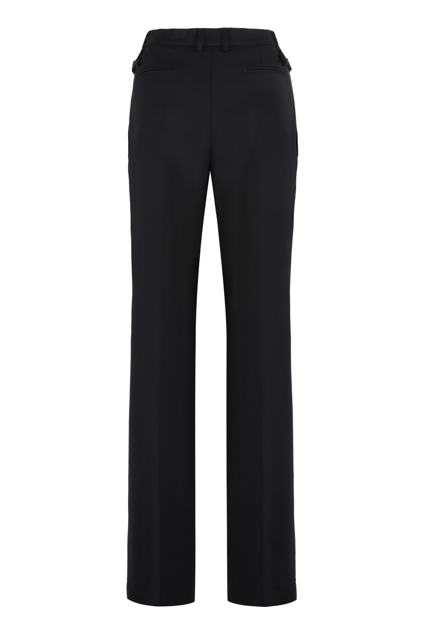 Shop Pt01 Virgin Wool Trousers In Black